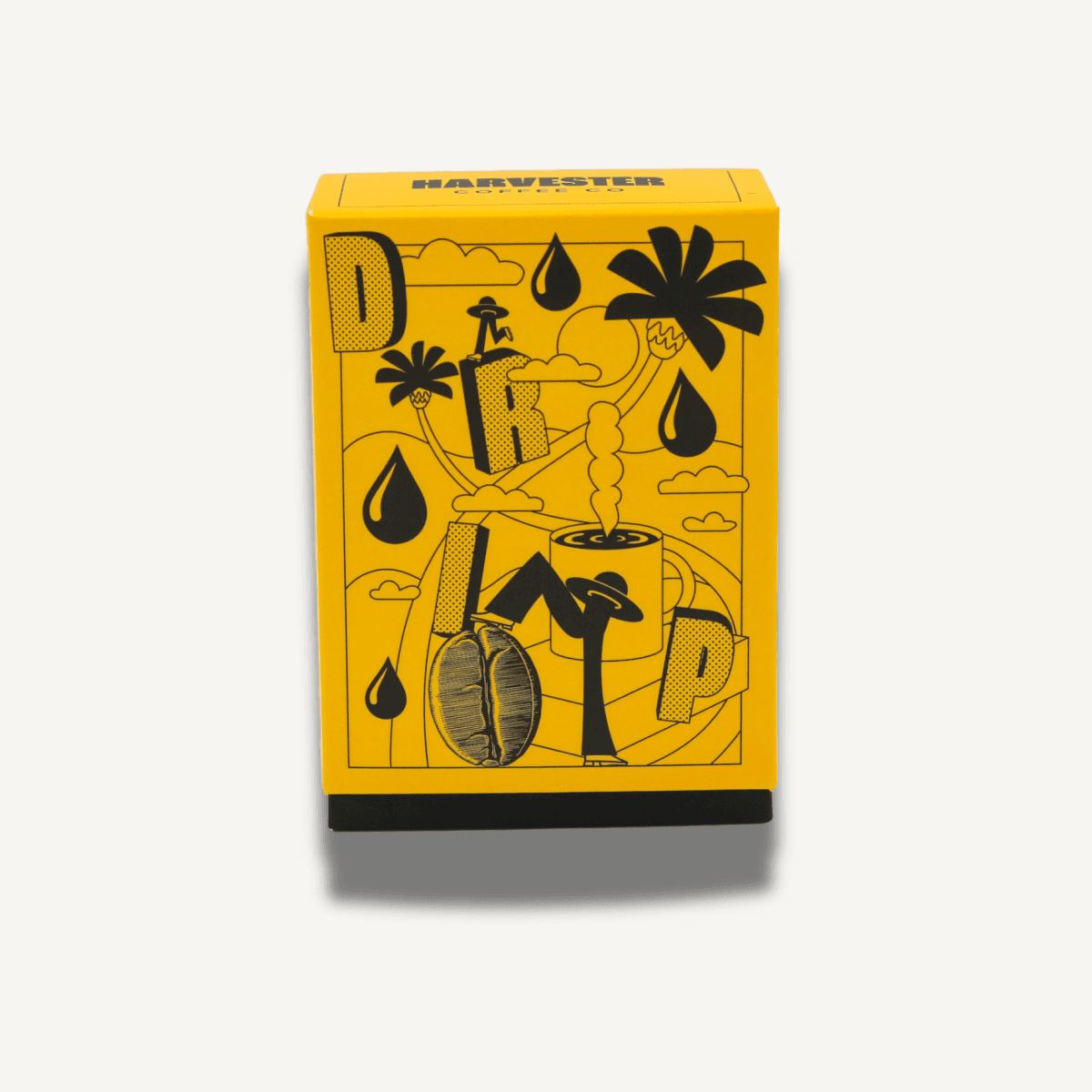 Golden Series Drip Bags box featuring handpicked specialty coffee micro-lots with premium flavor profiles