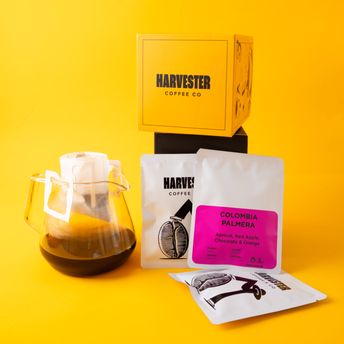 Colombia Palmera Drip Bags - Harvester Coffee Co - Drip Bags